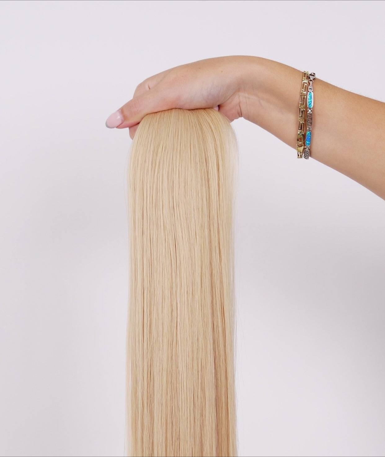 Load video: #Beach Ash Blonde Genius Weft Extensions (NEW)
