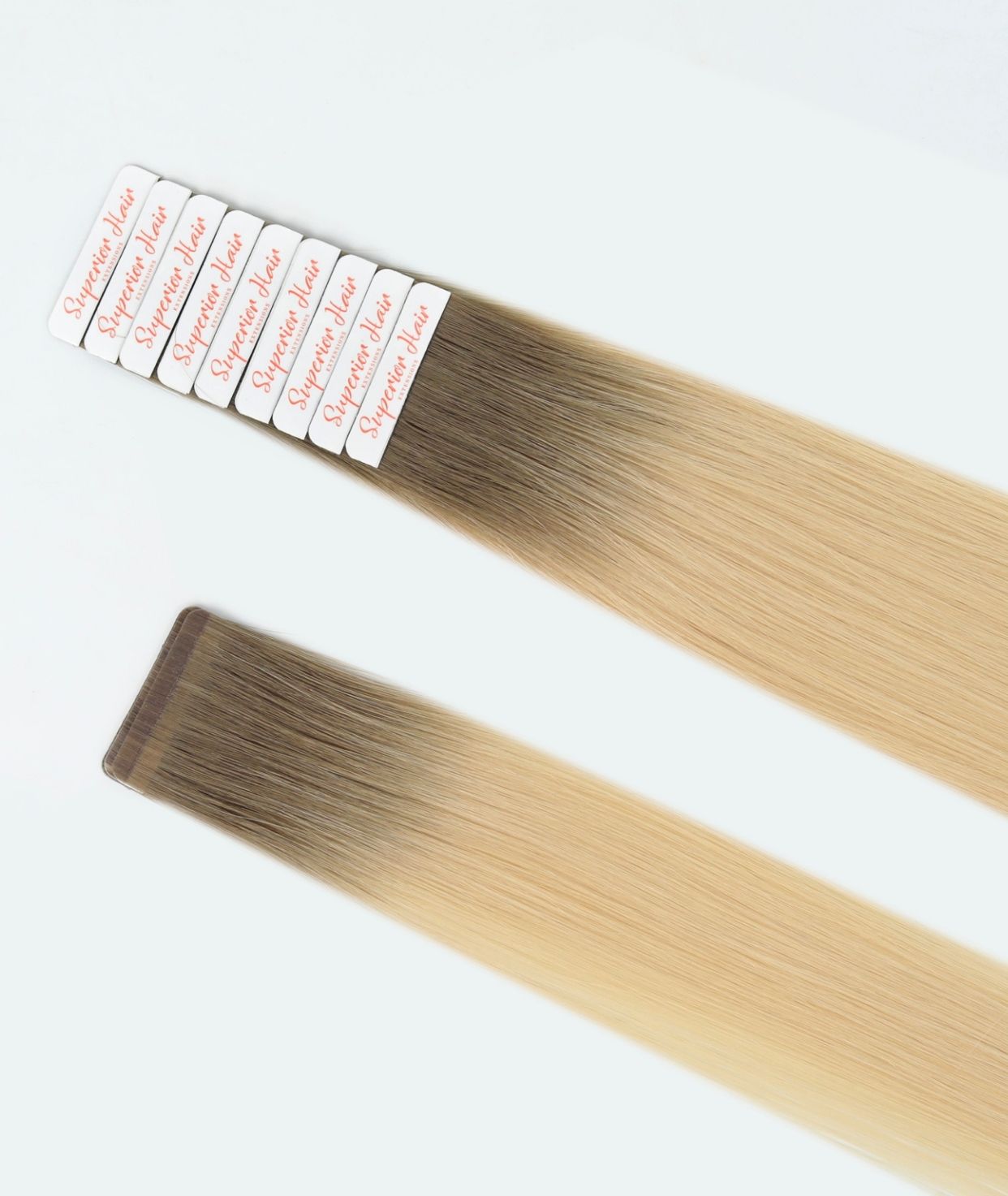 #Rooted Hollywood Blonde Ultra Seamless Tape In Extensions (NEW)