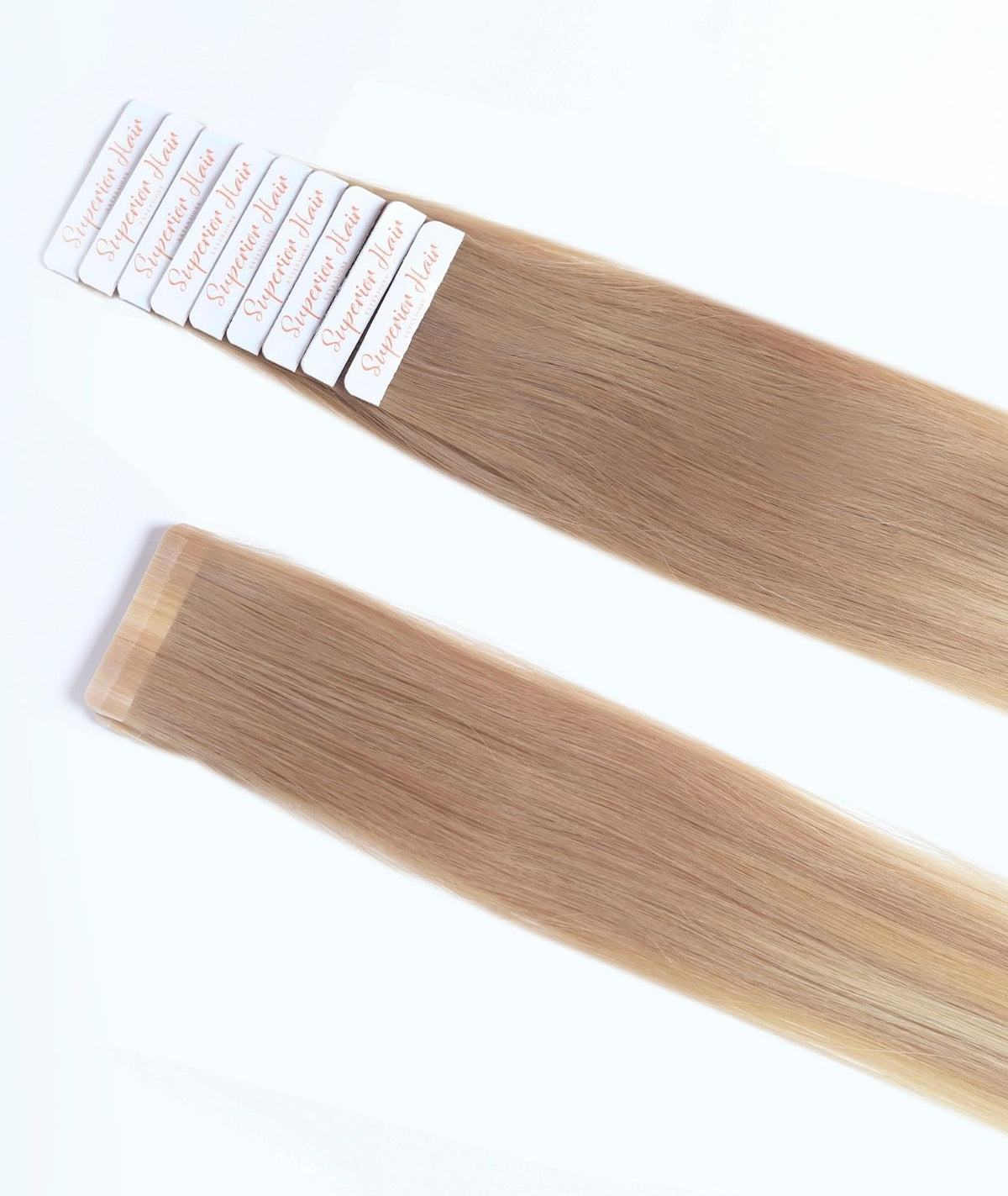 #Sandy Blonde Balayage Ultra Seamless Tape In Extensions — Value Grade