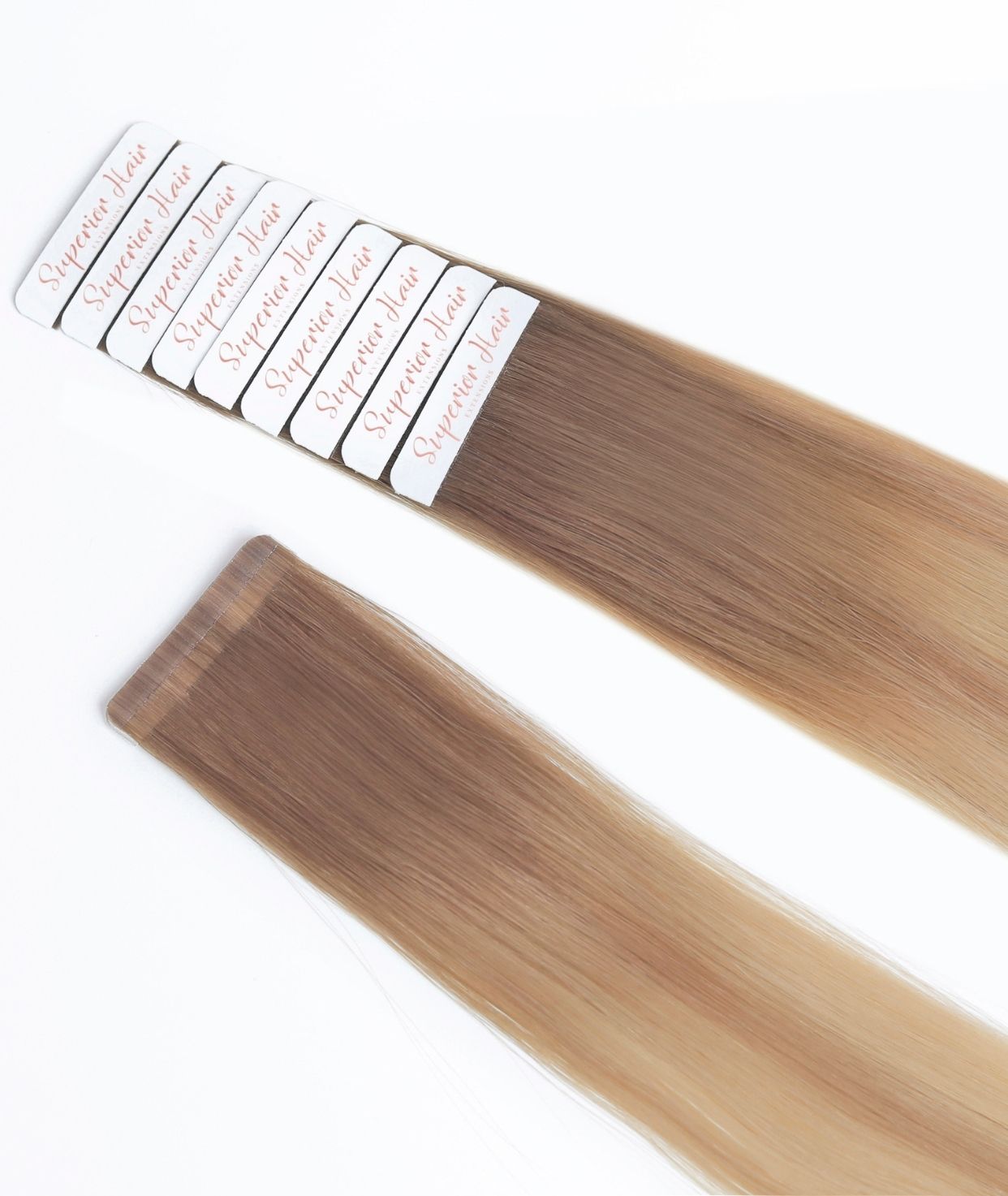 #Toffee Cream Balayage Ultra Seamless Tape In Extensions — Value Grade