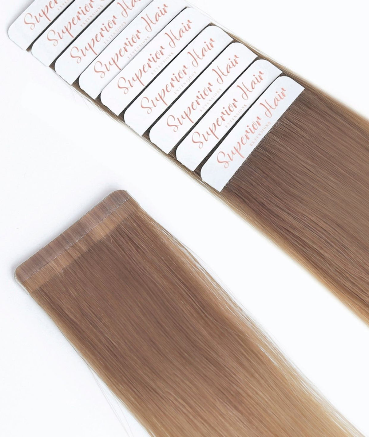 #Toffee Cream Balayage Ultra Seamless Tape In Extensions — Value Grade