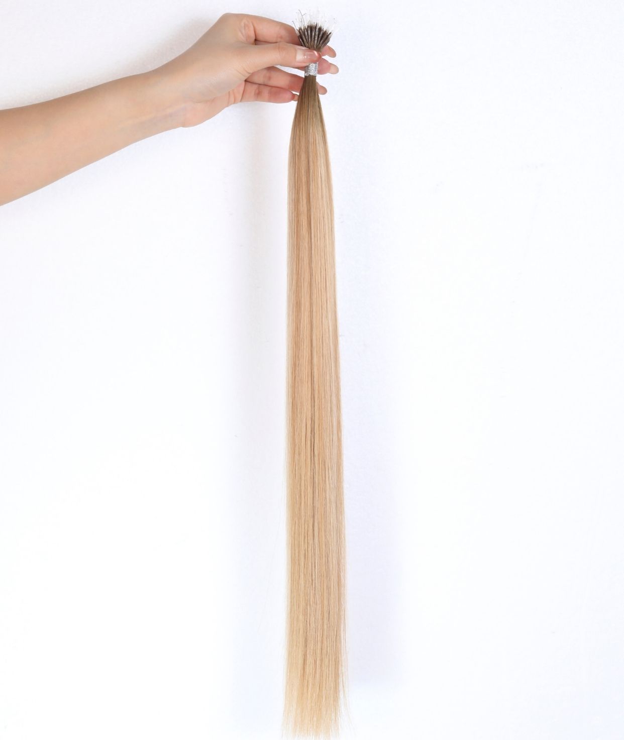 #Toffee Cream Balayage Nano Tip Hair Extensions — Value Grade