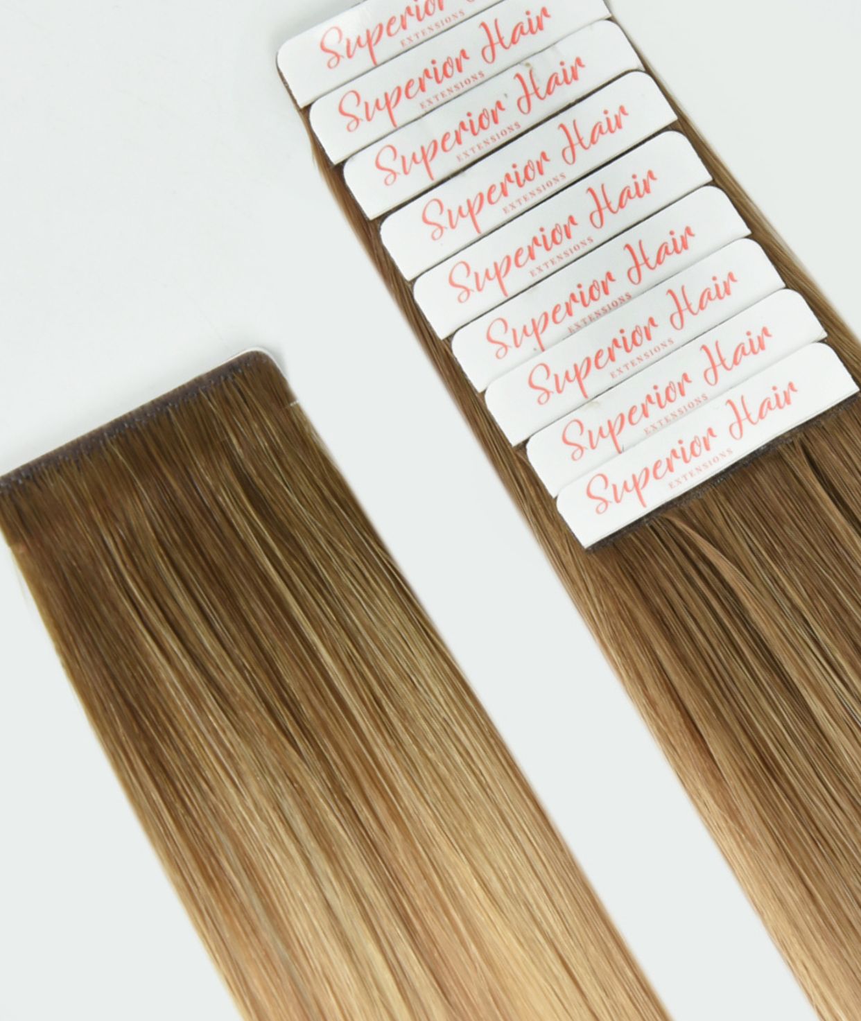 #Toffee Cream Balayage Invisi Tape Hair Extensions