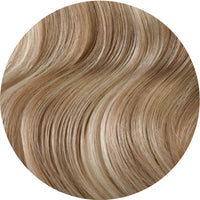 #18/60 Pearl Ash Blonde Highlights Seamless Clip In Hair Extensions