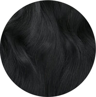 #1B Off-Black Seamless Clip In Hair Extensions