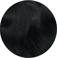 #1 Jet Black Seamless Clip In Hair Extensions