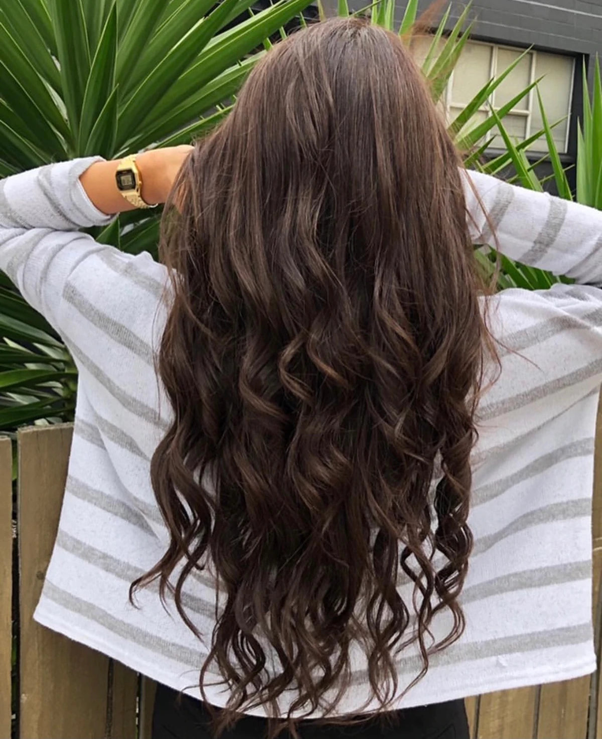 Dark Brown Classic Halo Hair Extensions - Main Image