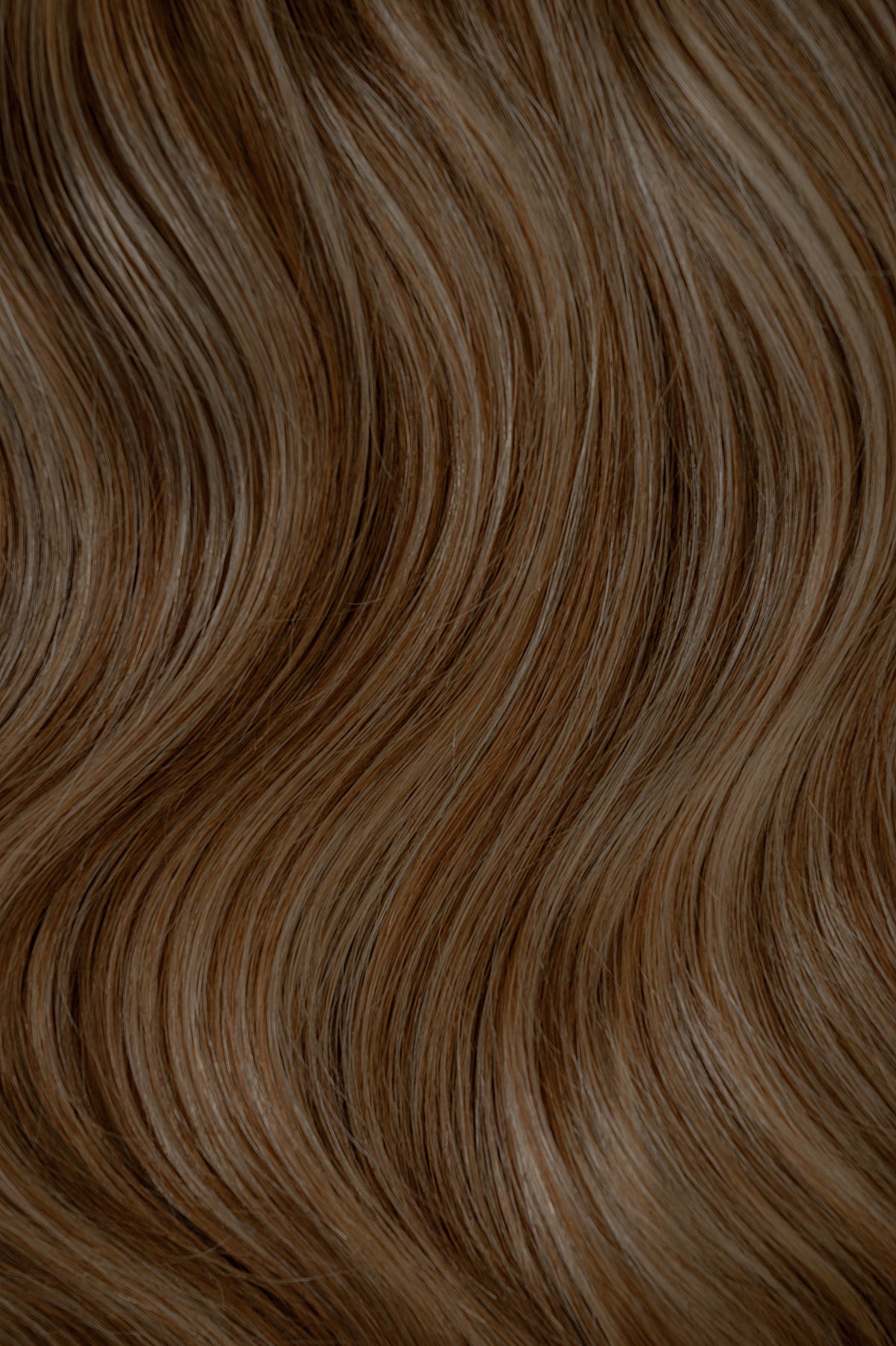 #Chestnut Brown Highlights Nano Tip Hair Extensions