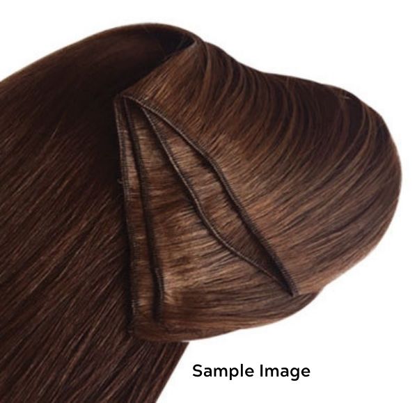 #Chestnut Brown Highlights Traditional Weft Extensions