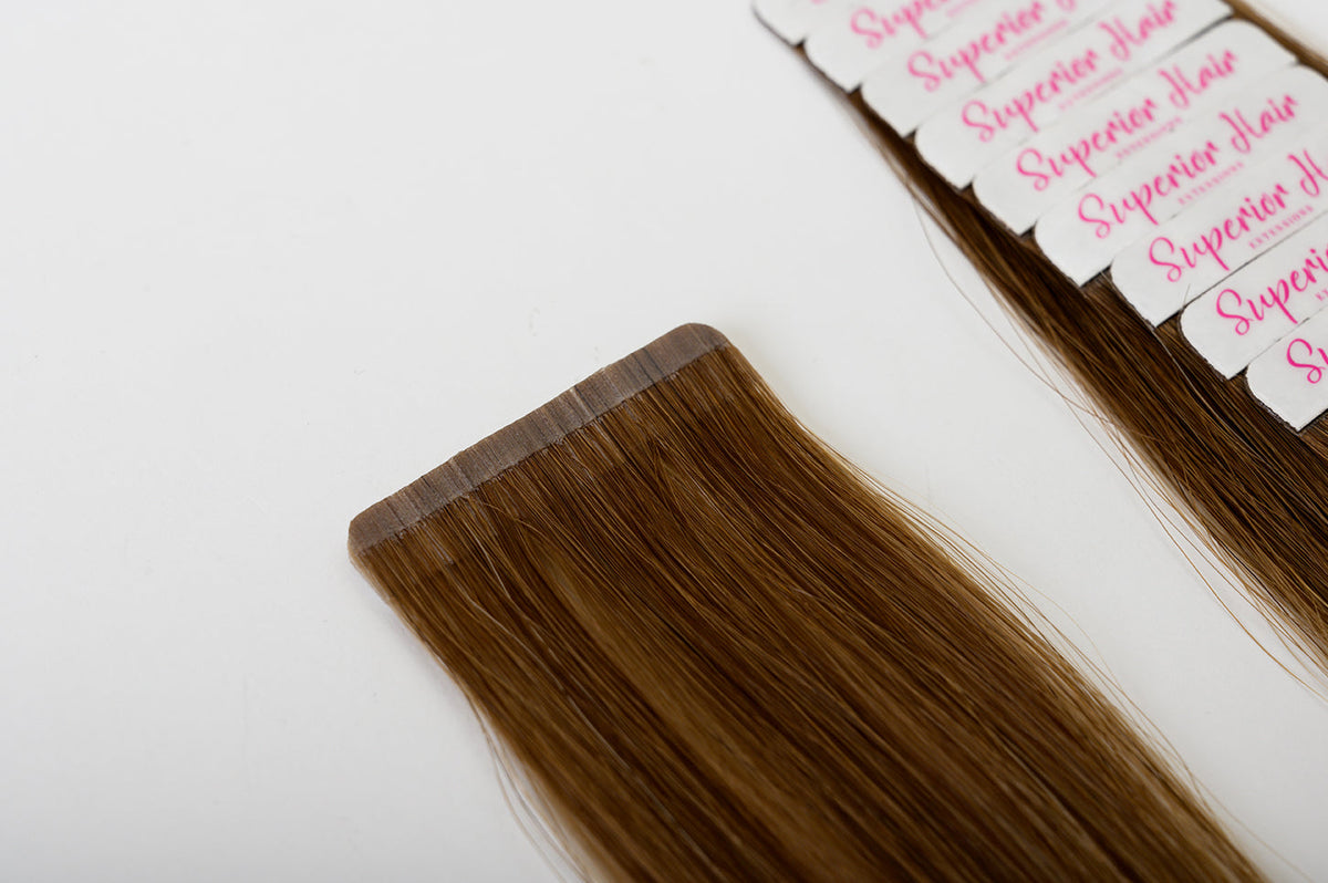 #Cappuccino Ombre Ultra Seamless Tape In Extensions