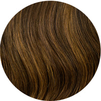 #Chocolate Brown Balayage Seamless Clip In Hair Extensions