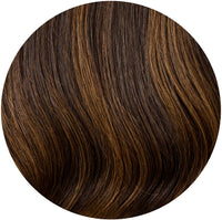 #Dark Brown Balayage Traditional Weft Extensions