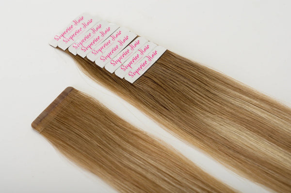 Toffee Cream Balayage Ultra Seamless Tape In Extensions